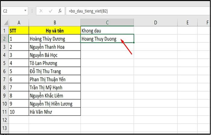 Bo Dau Tieng Viet Trong Excel 12 1