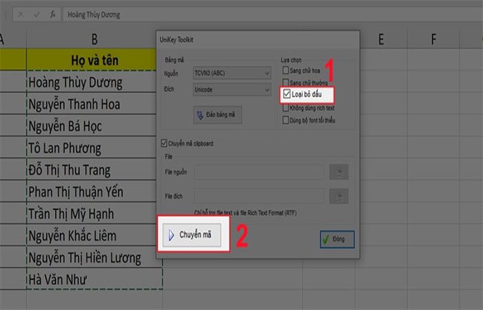 Bo Dau Tieng Viet Trong Excel 5