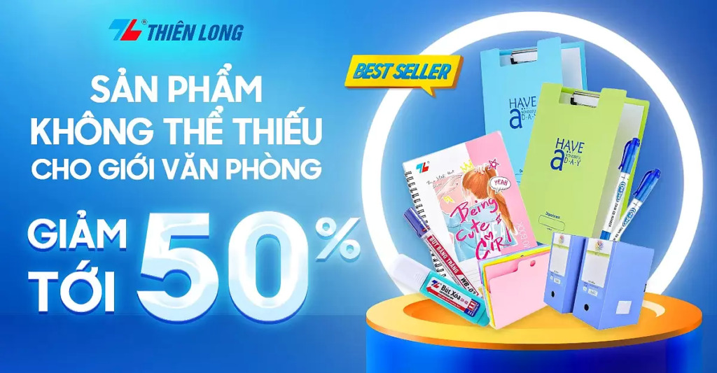 Van Phong Pham Thien Long Chinh Hang, Gia Tot, Giao Tan Noi