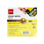 giay note 76 x 76 mm 75gsm deli ea603 mau vang 100 to