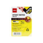 giay note 76mm x 51mm 75gsm deli ea602 mau vang 100 to