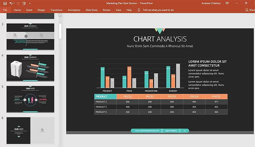 Khi Làm Việc Trên Powerpoint, Tôi Luôn Để Ý Đến Tất Cả Các Trang Chiếu Ở Thanh Bên Kết Hợp Với Nhau Để Tạo Ra Một Bản Trình Bày Gắn Kết.