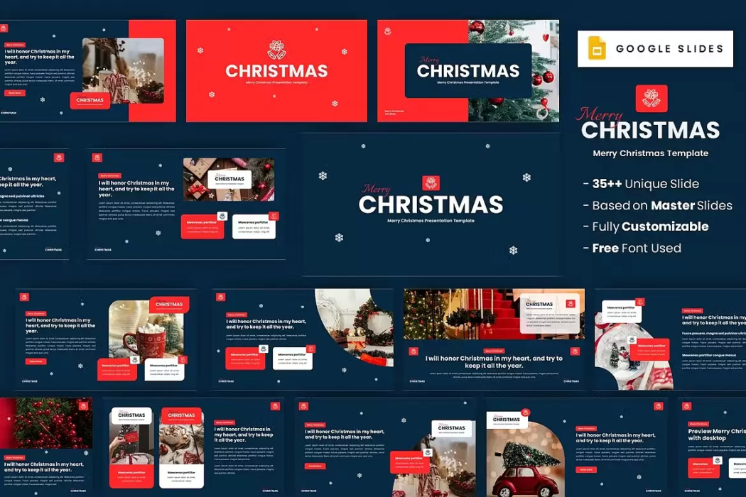 Mẫu Google Slide Giáng Sinh (Noel) Miễn Phí #8