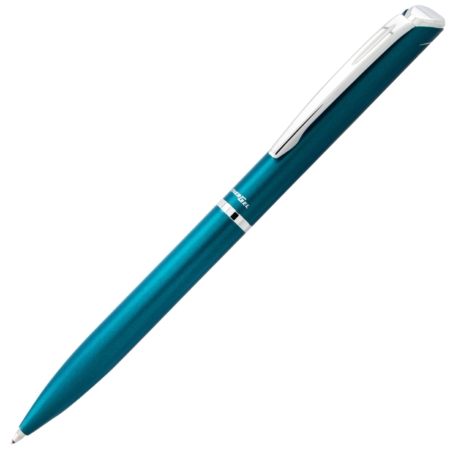 Energel Style Gel Pen, (0.7Mm) Medium Line, Teal Blue Barrel, Black Ink, Gift Box