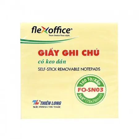 Giấy ghi chú Thiên Long - Flexoffice 3x3 FO-SN03