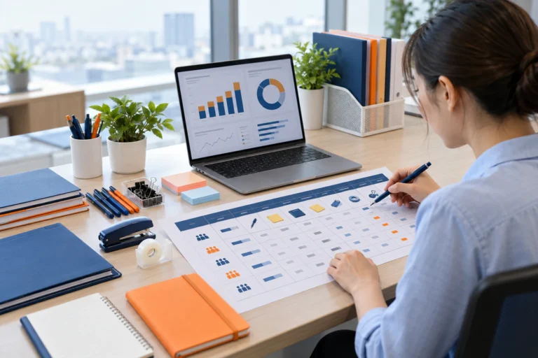 Nhân sự hành chính phân bổ định mức văn phòng phẩm theo bộ phận